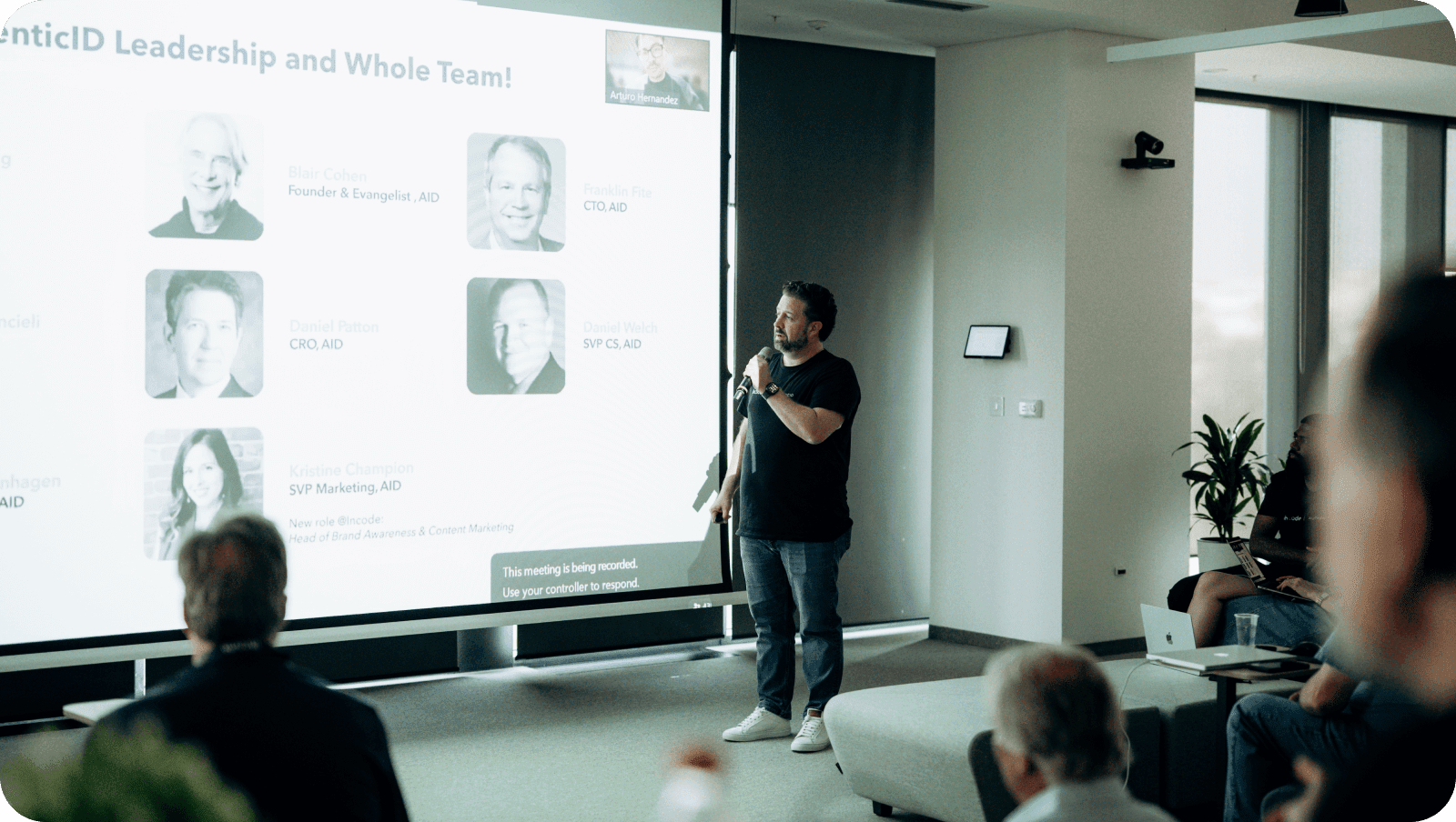 Incode founder and CEO Ricardo Amper welcomed the AuthenticID team at Incode’s office.